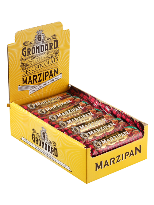 Батончик марципановый Grondard Cherry Brandy, 50г