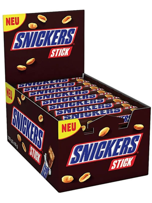 Батончик шоколадный Snickers Stick, 20г x 32 шт