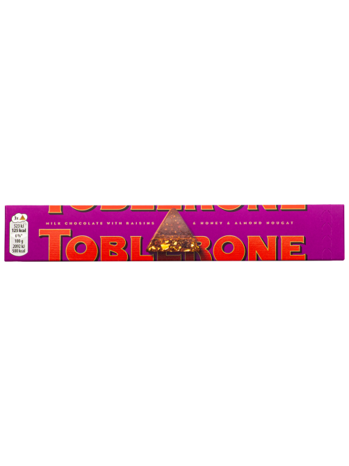 Шоколад Toblerone молочный с изюмом и миндалем, 100г