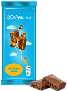 Шоколад Воздушный пористый молочный, 80г