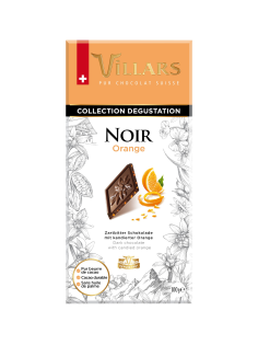Шоколад Villars темный с цукатами апельсина, 100г