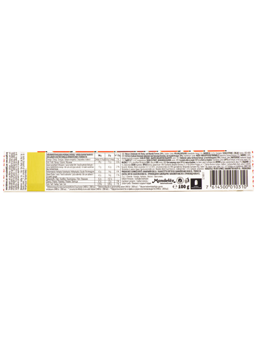 Шоколад Toblerone белый с медово-миндальной нугой, 100г