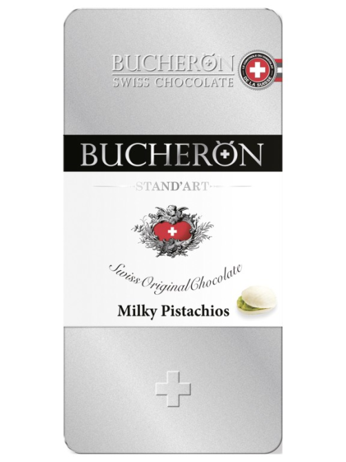 Шоколад Bucheron молочный с фисташками, 100г