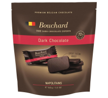 Мини-шоколад Bouchard Napolitains темный 72%, 150г