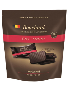 Мини-шоколад Bouchard Napolitains темный 72%, 150г