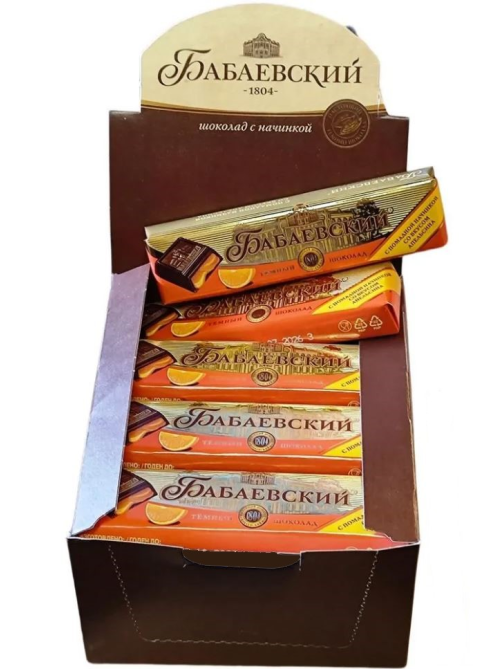 Шоколад Бабаевский темный апельсин, 50г