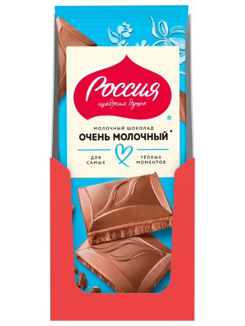 Шоколад Россия Щедрая душа очень молочный, 75г