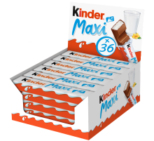 Шоколад Молочный Kinder Maxi Chocolate с молочной начинкой, 21г x 36 шт