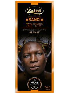 Шоколад Zaini Women Of Cocoa горький с апельсином 70%, 75г