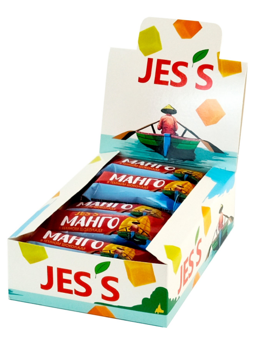 Батончик Jes`s манго в темном шоколаде, 25г