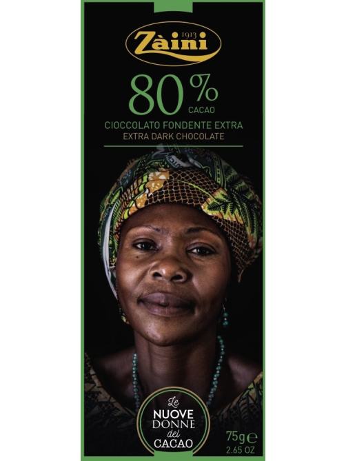 Шоколад Zaini Women Of Cocoa темный 80%, 75г