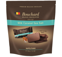 Мини-шоколад Bouchard Napolitains молочный карамель и морская соль, 150г