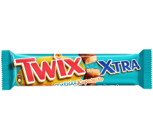 Батончик шоколадный Twix Xtra Cоленая карамель, 82г