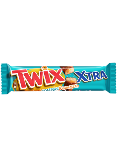 Батончик шоколадный Twix Xtra Cоленая карамель, 82г