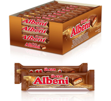 Батончик шоколадный Ulker Albeni с печеньем и карамелью, 40г x 24 шт