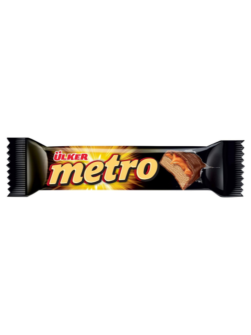 Батончик Ulker Metro с карамелью нугой и молочным шоколадом, 40г x 24 шт