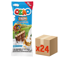 Шоколад Ozmo Farm молочный с молочной начинкой и злаками, 23.5г х 24 шт