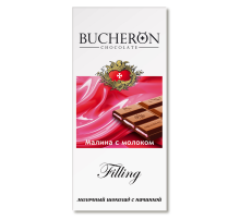 Шоколад Bucheron Filling молочный малина и молоко, 85г