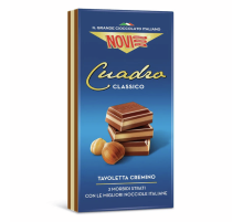 Шоколад Novi Cuadro Classico молочный ореховая начинка, 110г