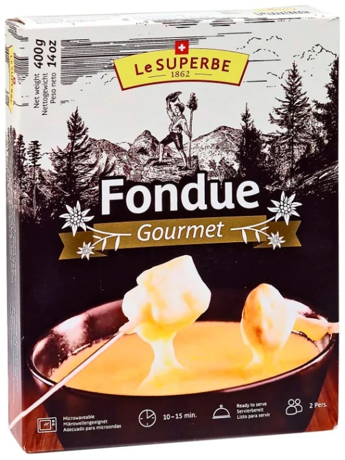 Сыр Le Superbe Swiss Gourmet для фондю полутвердый 40%, 400г
