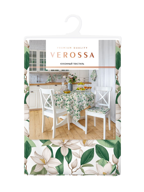 Скатерть Verossa Gen Магнолия 100% хлопок, 144 x 144см