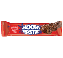 Вафля Boombastic в молочном шоколаде с ореховой начинкой и хрустящим рисом, 32г