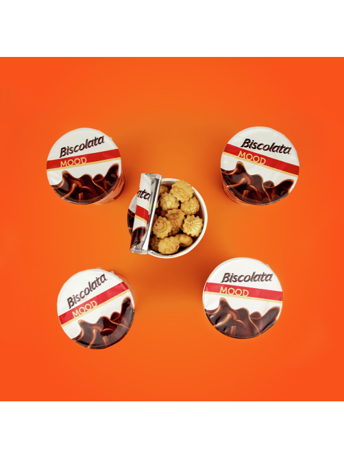 Печенье Biscolata Mood с шоколадной начинкой, 115г