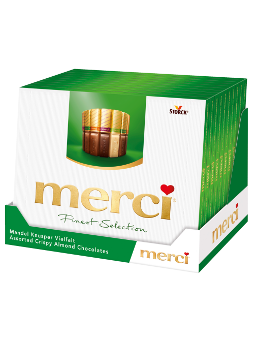 Набор шоколадных конфет Merci Finest Selection Ассорти с миндалем, 250г