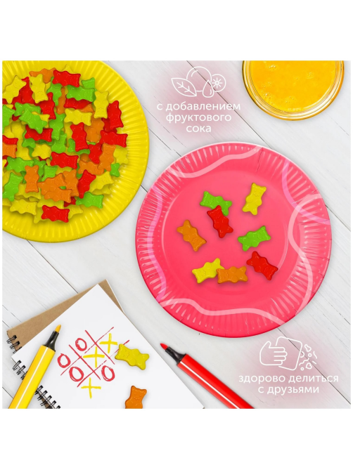 Мармелад жевательный Fruittella Медвежата с фруктовым соком, 70г
