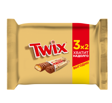 Батончик шоколадный Twix 55г х 3шт, 165г