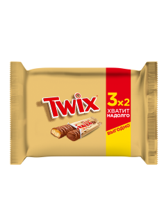 Батончик шоколадный Twix 55г х 3шт, 165г
