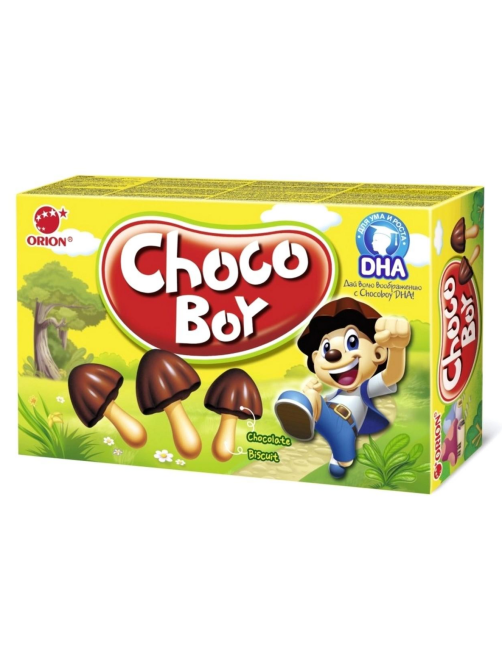 Печенье Orion Choco Boy Грибочки шоколадные, 45г