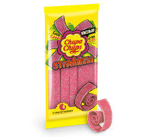 Мармелад жевательный Chupa Chups Страйпсы кислые со вкусом клубники, 120г