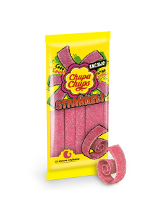 Мармелад жевательный Chupa Chups Страйпсы кислые со вкусом клубники, 120г