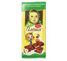 Шоколад Красный Октябрь Аленка с начинкой Тройной десерт, 85г