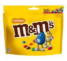Конфеты M&M's драже с арахисом и молочным шоколадом, 360г
