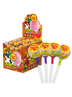 Карамель Chupa Chups XXL Trio с жевательной резинкой, 29г