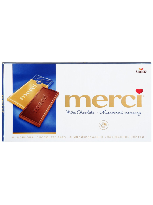 Шоколад Merci молочный, 100г