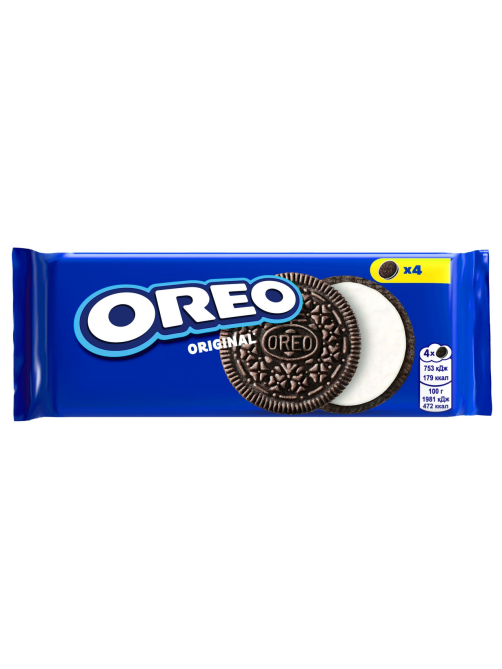 Печенье сэндвич Oreo Original с какао и начинкой с ванильным вкусом, 38г