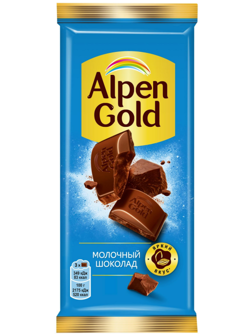 Шоколад молочный Alpen Gold 80г