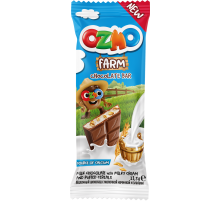 Шоколад Ozmo Farm молочный с молочной начинкой и злаками, 23.5г