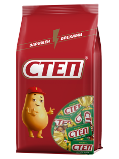 Конфеты Степ с лесным орехом арахисом и фундуком, 174г