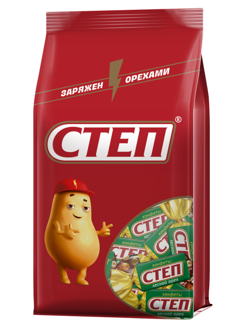 Конфеты Степ с лесным орехом арахисом и фундуком, 174г