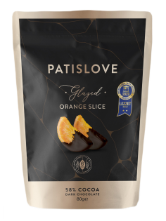 Дольки апельсина Patislove в горьком шоколаде, 80г