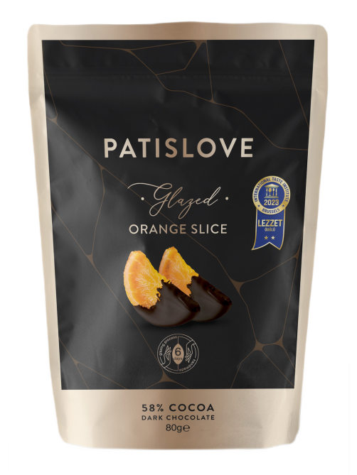 Дольки апельсина Patislove в горьком шоколаде, 80г