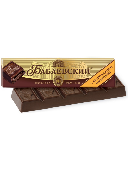 Шоколад Бабаевский с шоколадной начинкой, 50г