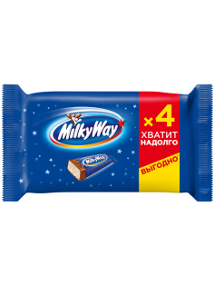 Батончик шоколадный Milky Way 4шт х 26г, 104г