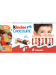 Шоколад молочный Kinder Chocolate с молочной начинкой, 100г