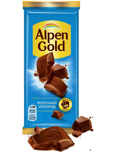Шоколад молочный Alpen Gold 80г