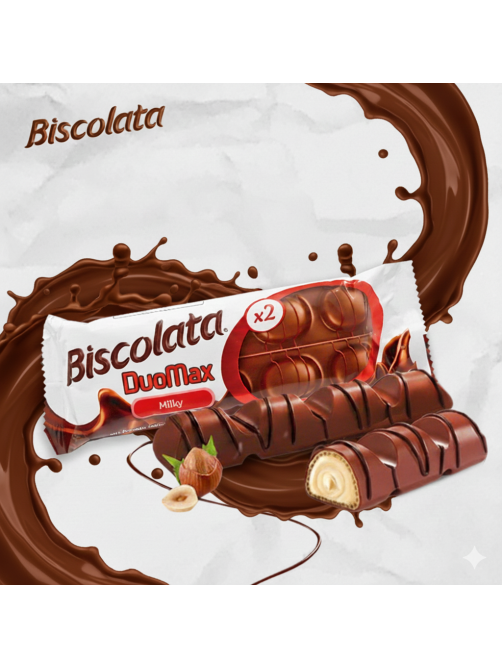 Вафли Biscolata Duomax фундук, 44г